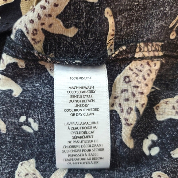 BLL Leopard Print Alana Button Down Shirt Top - Picture 5 of 7